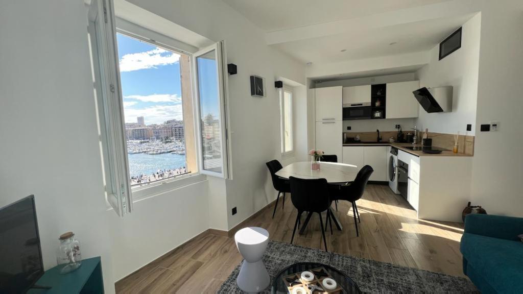 Ferienwohnung Face Au Vieux Port Vue 180 De Notre Dame Au Panier Marseilles Exterior foto