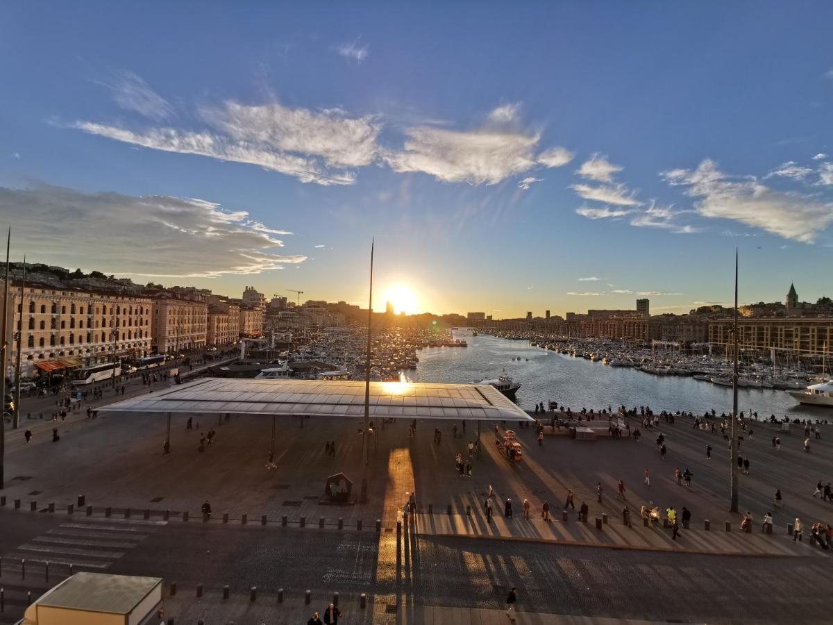 Ferienwohnung Face Au Vieux Port Vue 180 De Notre Dame Au Panier Marseilles Exterior foto